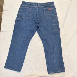 Dickies Carpenter Jeans Mens 42x30 Blue Denim Workwear Utility